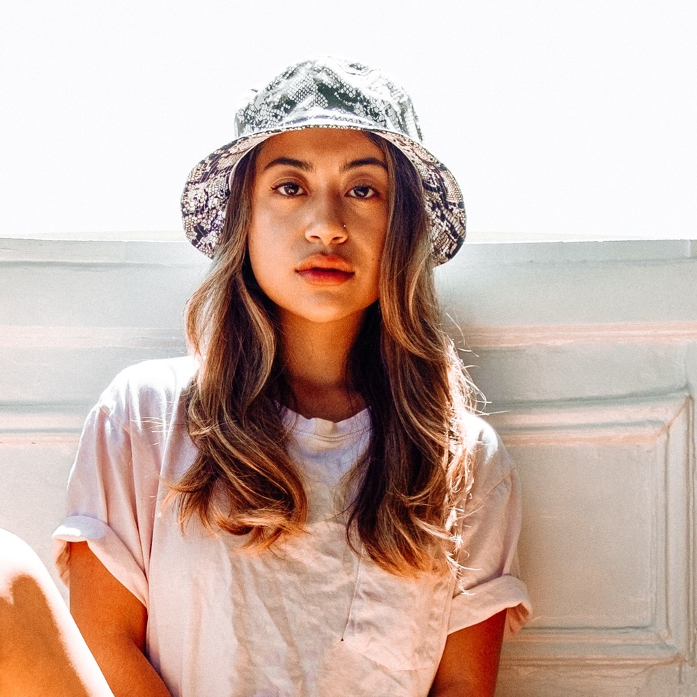 Snakeskin bucket hat